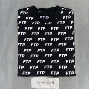 FTP All Over Logo Tee (Black)